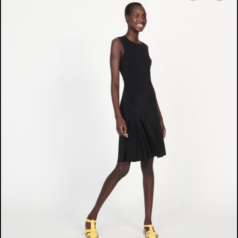 Comptoir Des Cotonniers Black Sleeveless Dress Size Small
